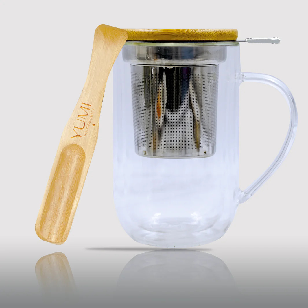 72230 Tasse double paroi infuseur &amp; cuillère - YUMI F&amp;B