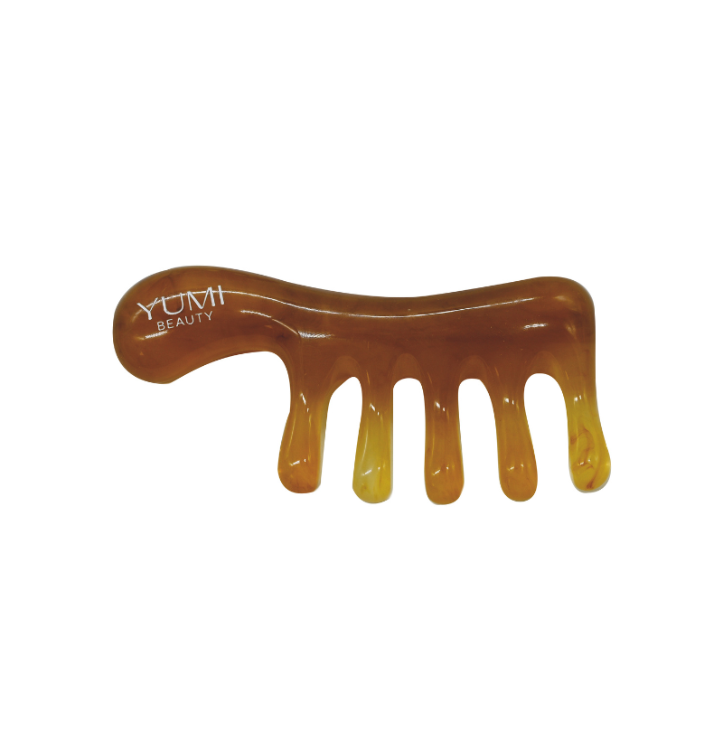 YUM100272-PEIGNE DE MASSAGE CAPILLAIRE GUA SHA - YUMI HAIR CARE