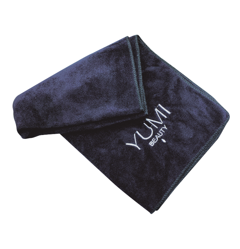 YUM100278-SERVIETTE-NOIRE-MICROFIBRE- YUMI HAIR CARE